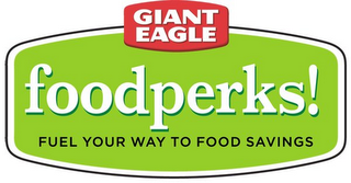 GIANT EAGLE FOODPERKS! FUEL YOUR WAY TO FOOD SAVINGS logo