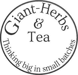 GIANT-HERBS & TEA THINKING BIG IN SMALL BATCHES logo
