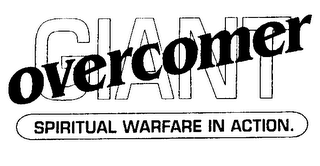 GIANT OVERCOMER SPIRITUAL WARFARE IN ACTION. logo