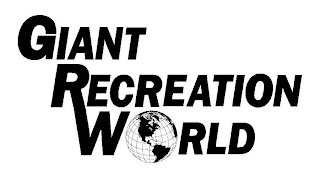 GIANT RECREATION WORLD logo