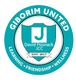 GIBORIM UNITED LEARNING FRIENDSHIP WELLNESS J DAVID POSNACK JCC EST. 2017 logo