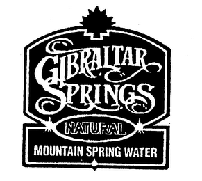GIBRALTAR SPRINGS NATURAL MOUNTAIN SPRING WATER logo