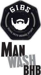 GIBS GUYS INTO BEARD STUFF MAN WASH BHB logo