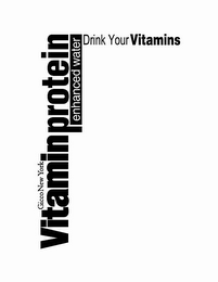 GICCO NEW YORK VITAMIN PROTEIN ENHANCED WATER DRINK YOUR VITAMINS logo