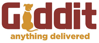 GIDDIT ANYTHING DELIVERED logo