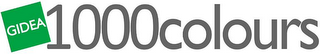 GIDEA 1000COLOURS logo