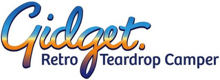 GIDGET. RETRO TEARDROP CAMPER logo