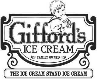 GIFFORD'S ICE CREAM FAMILY OWNED THE ICE CREAM STAND ICE CREAM logo