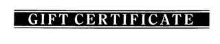GIFT CERTIFICATE logo