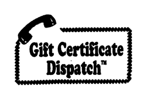 GIFT CERTIFICATE DISPATCH logo