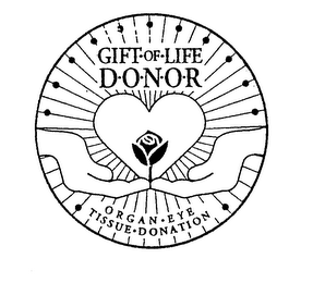 GIFT OF LIFE DONOR ORGAN EYE TISSUE DONATION logo