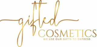 GIFTED COSMETICS WE USE OUR GIFTS TO EXPRESS logo