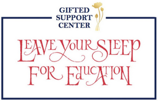 GIFTED SUPPORT CENTER LEAVE YOUR SLEEP FOR EDUCATION logo