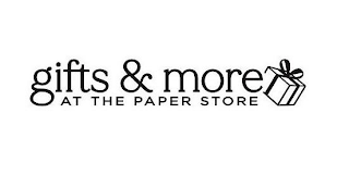 GIFTS & MORE AT THE PAPER STORE logo