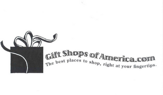 GIFTSHOPSOFAMERICA.COM THE BEST PLACES TO SHOP, RIGHT AT YOUR FINGERTIPS. logo