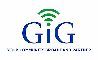 GIG YOUR COMMUNITY BROADBAND PARTNER logo