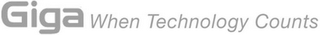 GIGA WHEN TECHNOLOGY COUNTS logo