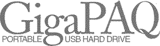GIGIPAQ PORTABLE USB HARDDRIVE logo