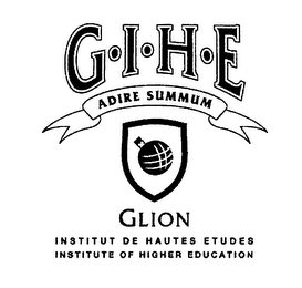 GIHE ADIRE SUMMUM GLION INSTITUT DE HAUTES ETUDES INSTITUTE OF HIGHER EDUCATION logo