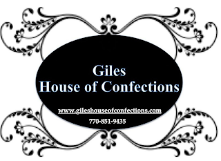 GILES HOUSE OF CONFECTIONS WWW.GILESHOUSEOFCONFECTIONS.COM 770-851-9435 logo