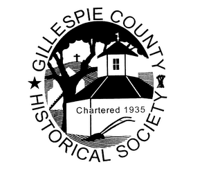 GILLESPIE COUNTY HISTORICAL SOCIETY CHARTERED 1935 logo