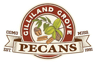 GILLILAND GROVE PECANS COMO MISS. EST. 1991 logo