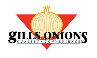 GILLS ONIONS QUALITY CONVENIENCE logo