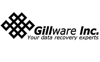 GILLWARE INC. YOUR DATA RECOVERY EXPERTS logo
