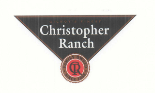 GILROY'S FINEST CHRISTOPHER RANCH CR FAMILY OWNED SINCE 1956 logo