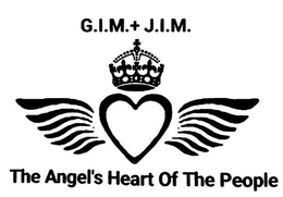 G.I.M. + J.I.M. THE ANGEL'S HEART OF THE PEOPLE logo