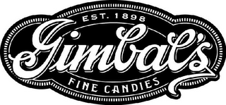 GIMBAL'S FINE CANDIES EST. 1898 logo