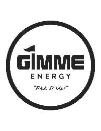 GIMME ENERGY "PICK IT UP!" logo