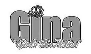 GINA "GIRLS IN ACTION" logo