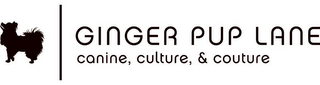 GINGER PUP LANE CANINE, CULTURE & COUTURE logo