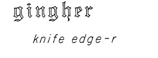 GINGHER KNIFE EDGE-R logo