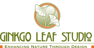 GINKGO LEAF STUDIO LLC ENHANCING NATURE THROUGH DESIGN logo