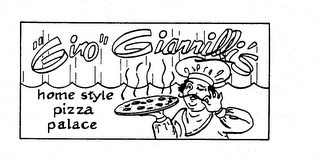 "GINO" GIANNILLI'S HOME STYLE PIZZA PALACE logo
