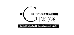 GINO'S INTERNATIONAL CORP. SPECIALIST IN THE FOOD & BAKERY EQUIPMENT INDUSTRY logo