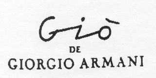 GIO' DE GIORGIO ARMANI logo