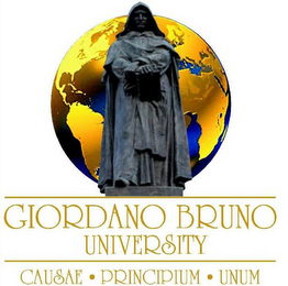 GIORDANO BRUNO UNIVERSITY CAUSAE · PRINCIPIUM · UNUM logo