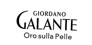 GIORDANO GALANTE ORO SULLA PELLE logo
