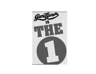 GIORDANO'S IS THE 1 logo