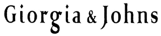 GIORGIA & JOHNS logo
