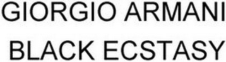 GIORGIO ARMANI BLACK ECSTASY logo