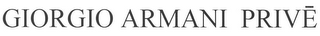 GIORGIO ARMANI PRIVÉ logo