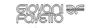 GIOVANI FAVETTO GF logo