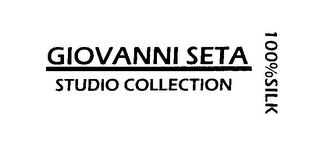 GIOVANNI SETA STUDIO COLLECTION 100% SILK logo