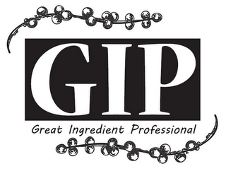 GIP GREAT INGREDIENT PROFESSIONAL logo