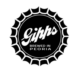 GIPPS BEER BREWED IN PEORIA logo
