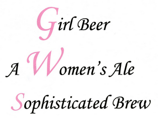 GIRL BEER A WOMEN'S ALE SOPHISTICATED BREW logo